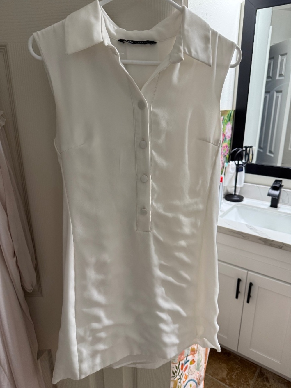 White Zara dress